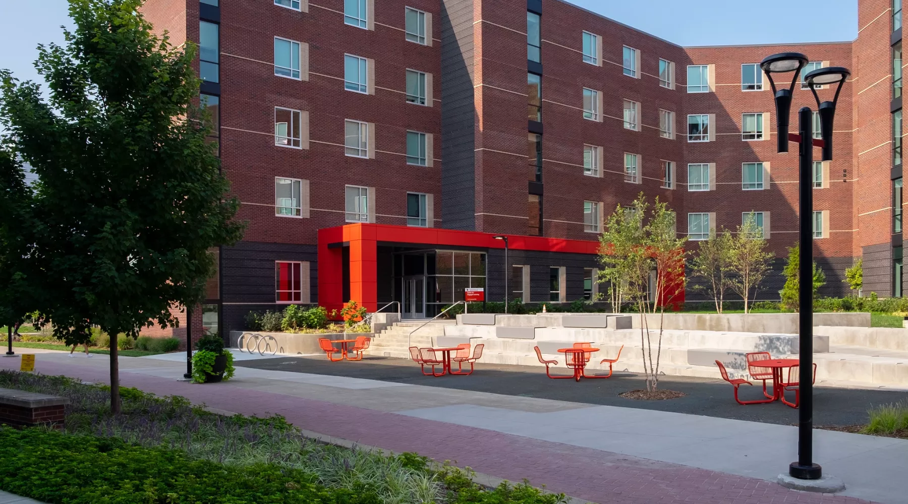 Exterior of Belknap Village South residence hall